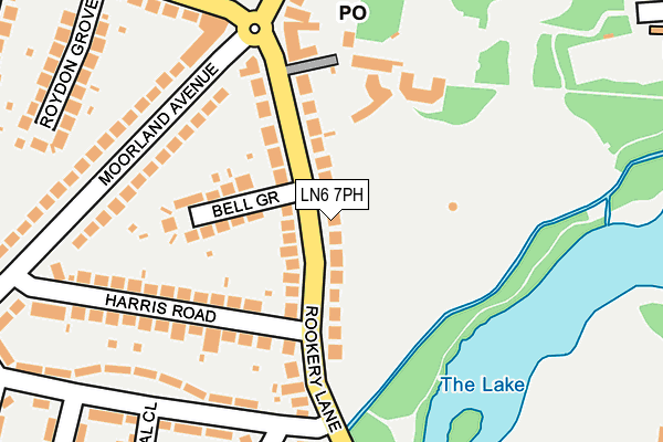 LN6 7PH map - OS OpenMap – Local (Ordnance Survey)