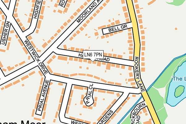 LN6 7PN map - OS OpenMap – Local (Ordnance Survey)