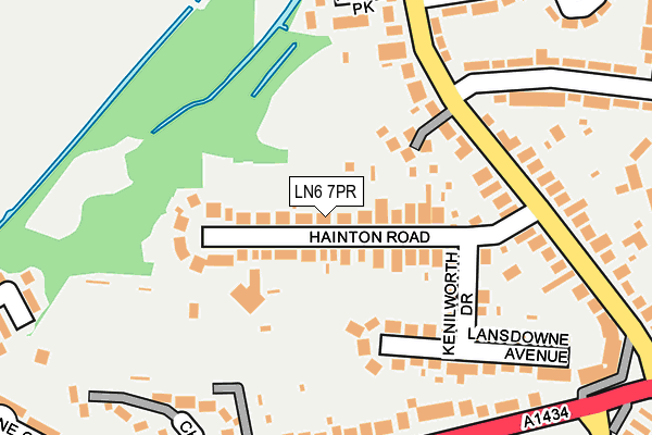 LN6 7PR map - OS OpenMap – Local (Ordnance Survey)