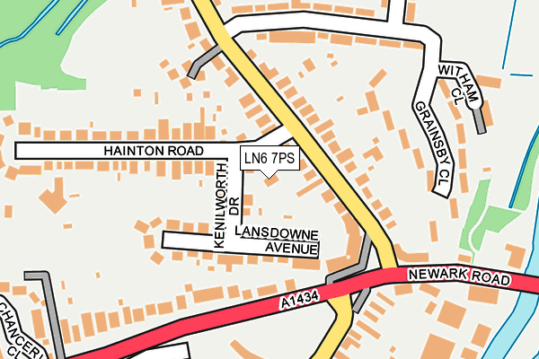 LN6 7PS map - OS OpenMap – Local (Ordnance Survey)