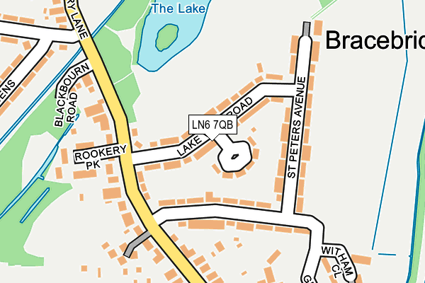 LN6 7QB map - OS OpenMap – Local (Ordnance Survey)