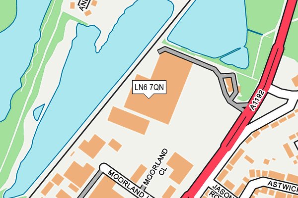 LN6 7QN map - OS OpenMap – Local (Ordnance Survey)