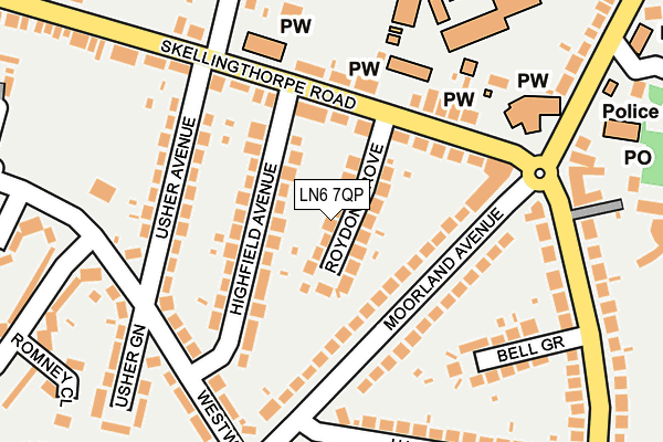 LN6 7QP map - OS OpenMap – Local (Ordnance Survey)