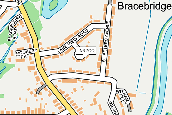 LN6 7QQ map - OS OpenMap – Local (Ordnance Survey)