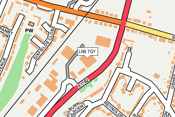 LN6 7QY map - OS OpenMap – Local (Ordnance Survey)