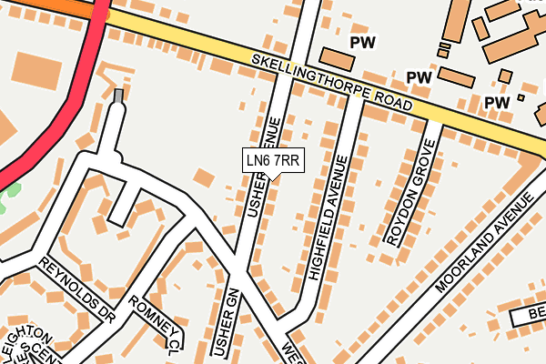 LN6 7RR map - OS OpenMap – Local (Ordnance Survey)