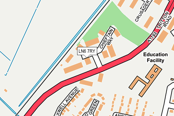 LN6 7RY map - OS OpenMap – Local (Ordnance Survey)