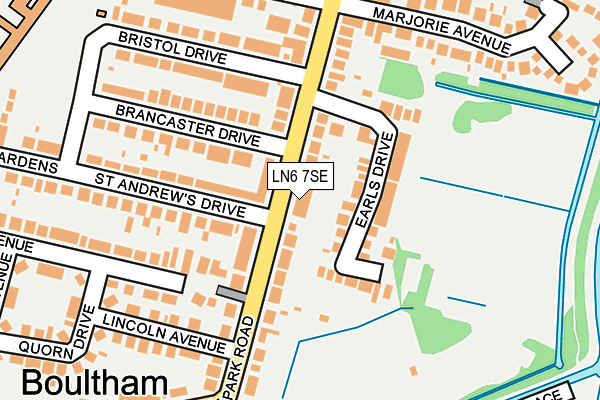 LN6 7SE map - OS OpenMap – Local (Ordnance Survey)