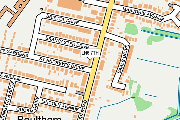LN6 7TH map - OS OpenMap – Local (Ordnance Survey)