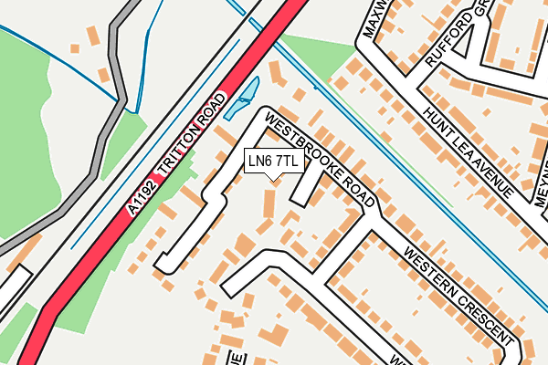 LN6 7TL map - OS OpenMap – Local (Ordnance Survey)