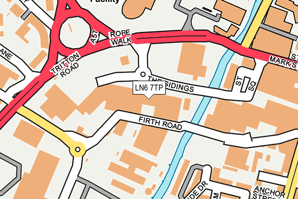 LN6 7TP map - OS OpenMap – Local (Ordnance Survey)