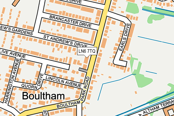 LN6 7TQ map - OS OpenMap – Local (Ordnance Survey)
