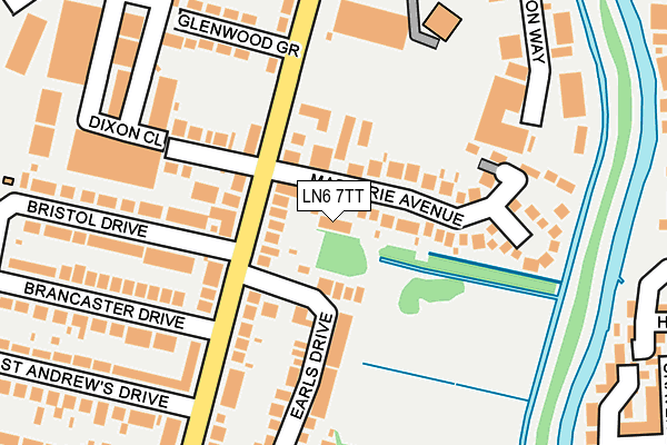 LN6 7TT map - OS OpenMap – Local (Ordnance Survey)