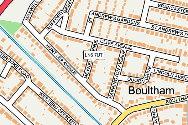 LN6 7UT map - OS OpenMap – Local (Ordnance Survey)