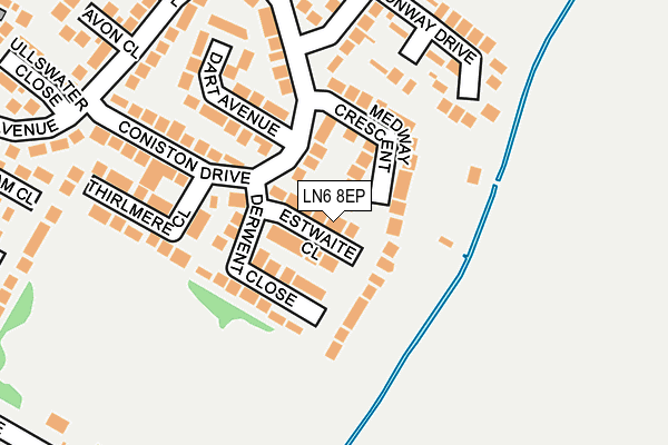 LN6 8EP map - OS OpenMap – Local (Ordnance Survey)