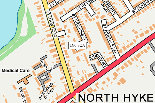 LN6 8QA map - OS OpenMap – Local (Ordnance Survey)
