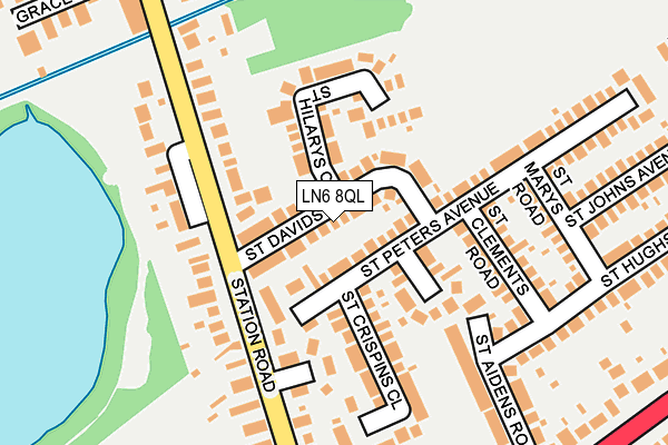 LN6 8QL map - OS OpenMap – Local (Ordnance Survey)