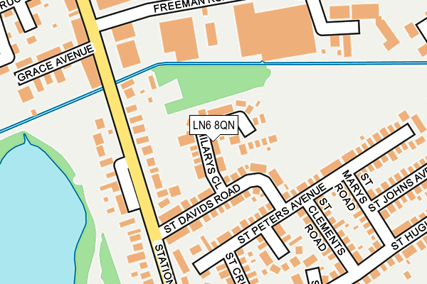 LN6 8QN map - OS OpenMap – Local (Ordnance Survey)