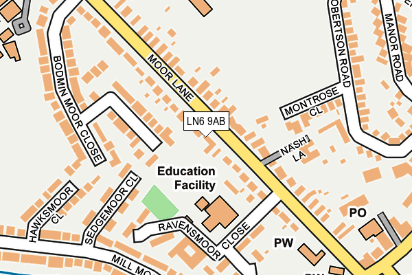 Map of LINCOLN HEARING LTD at local scale
