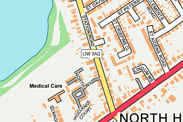 LN6 9AQ map - OS OpenMap – Local (Ordnance Survey)