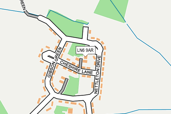 LN6 9AR map - OS OpenMap – Local (Ordnance Survey)