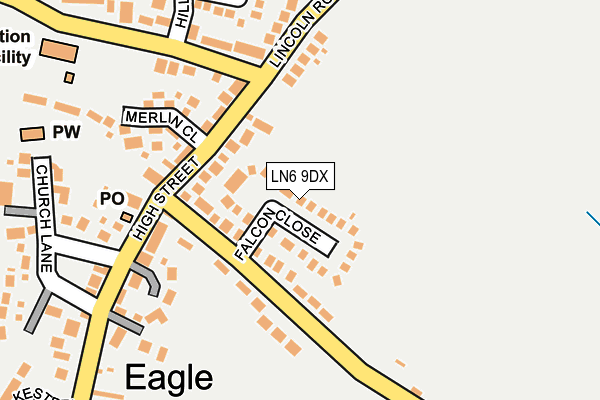 LN6 9DX map - OS OpenMap – Local (Ordnance Survey)