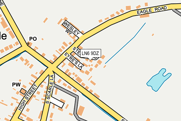 LN6 9DZ map - OS OpenMap – Local (Ordnance Survey)