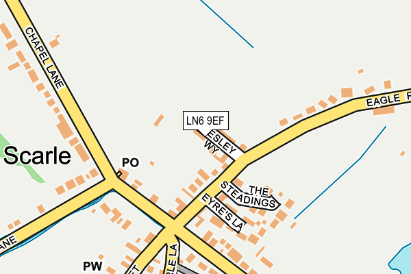 LN6 9EF map - OS OpenMap – Local (Ordnance Survey)