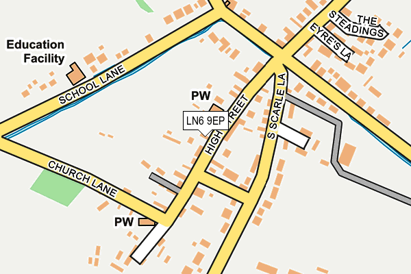 LN6 9EP map - OS OpenMap – Local (Ordnance Survey)