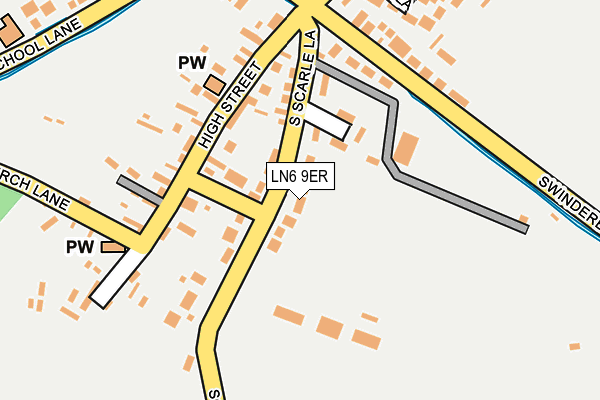 LN6 9ER map - OS OpenMap – Local (Ordnance Survey)