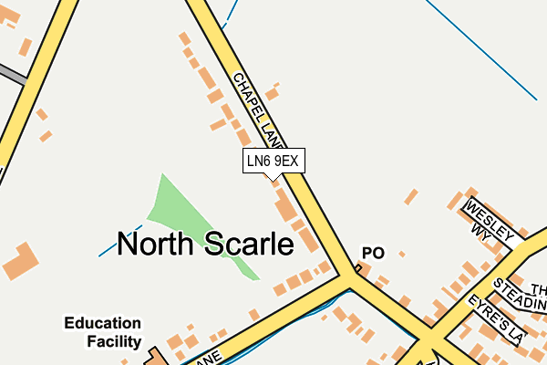 LN6 9EX map - OS OpenMap – Local (Ordnance Survey)