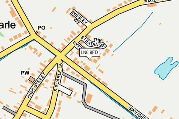 LN6 9FD map - OS OpenMap – Local (Ordnance Survey)