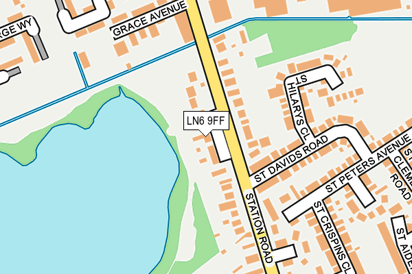 LN6 9FF map - OS OpenMap – Local (Ordnance Survey)