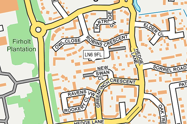 LN6 9FL map - OS OpenMap – Local (Ordnance Survey)