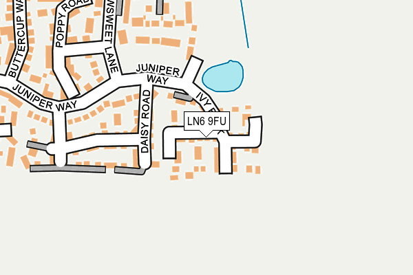 LN6 9FU map - OS OpenMap – Local (Ordnance Survey)