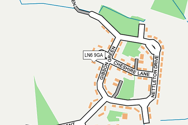 LN6 9GA map - OS OpenMap – Local (Ordnance Survey)