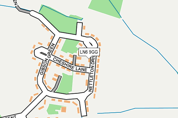 LN6 9GG map - OS OpenMap – Local (Ordnance Survey)