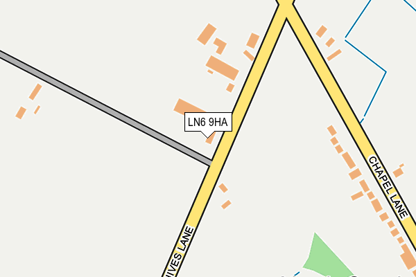 LN6 9HA map - OS OpenMap – Local (Ordnance Survey)