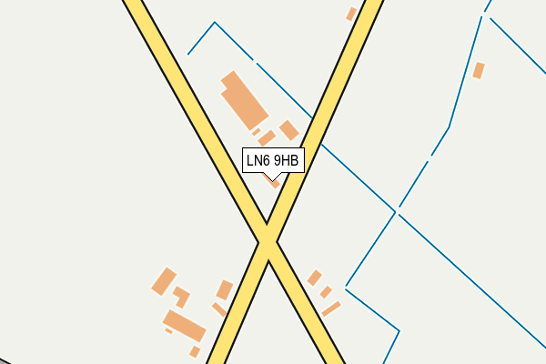 LN6 9HB map - OS OpenMap – Local (Ordnance Survey)