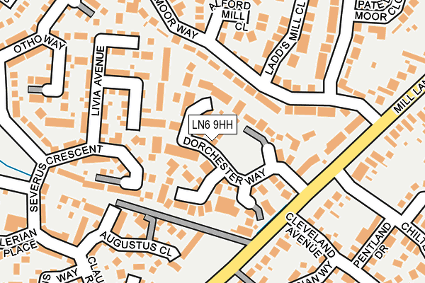 LN6 9HH map - OS OpenMap – Local (Ordnance Survey)