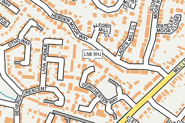 LN6 9HJ map - OS OpenMap – Local (Ordnance Survey)