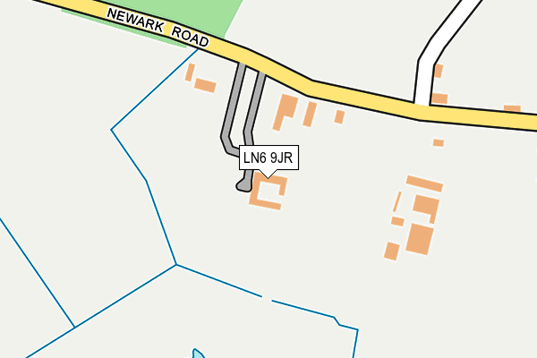 LN6 9JR map - OS OpenMap – Local (Ordnance Survey)