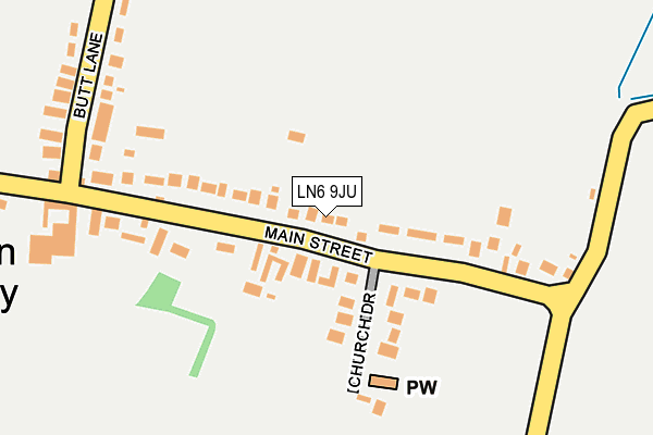 LN6 9JU map - OS OpenMap – Local (Ordnance Survey)