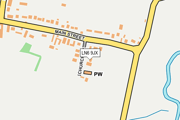 LN6 9JX map - OS OpenMap – Local (Ordnance Survey)