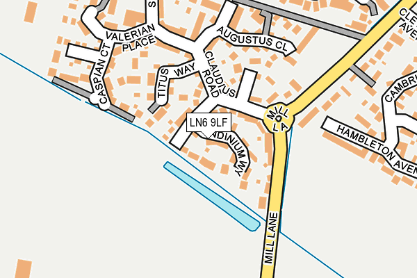 LN6 9LF map - OS OpenMap – Local (Ordnance Survey)