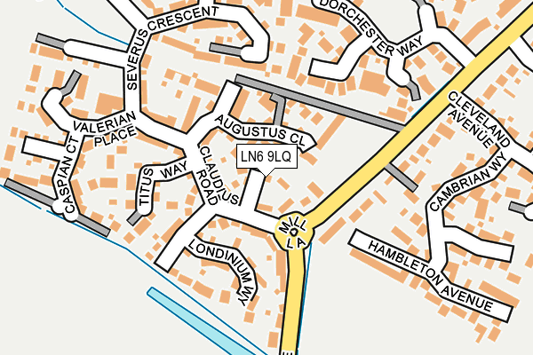 LN6 9LQ map - OS OpenMap – Local (Ordnance Survey)