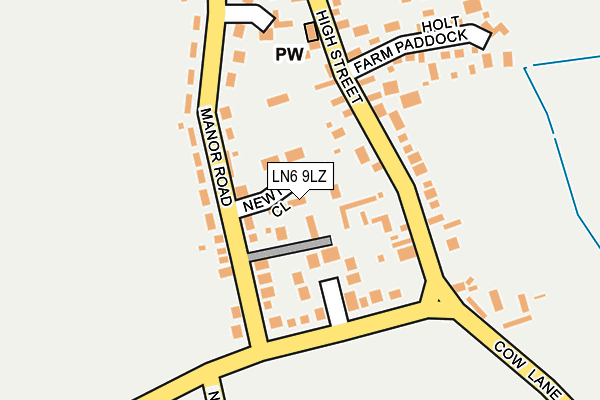 LN6 9LZ map - OS OpenMap – Local (Ordnance Survey)