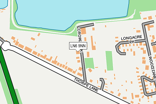 LN6 9NN map - OS OpenMap – Local (Ordnance Survey)