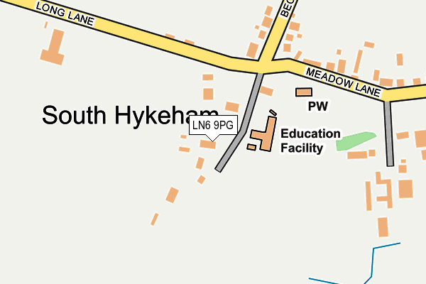 LN6 9PG map - OS OpenMap – Local (Ordnance Survey)