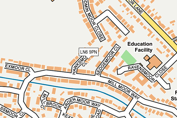 LN6 9PN map - OS OpenMap – Local (Ordnance Survey)